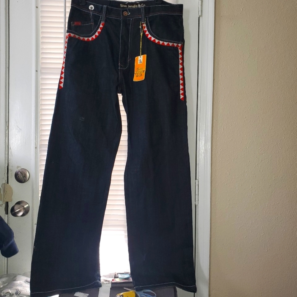 NWT 5ive Jungle Mens Jeans 36x35